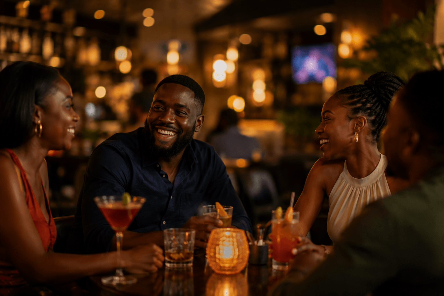 Guests in the Bantama Junction lounge