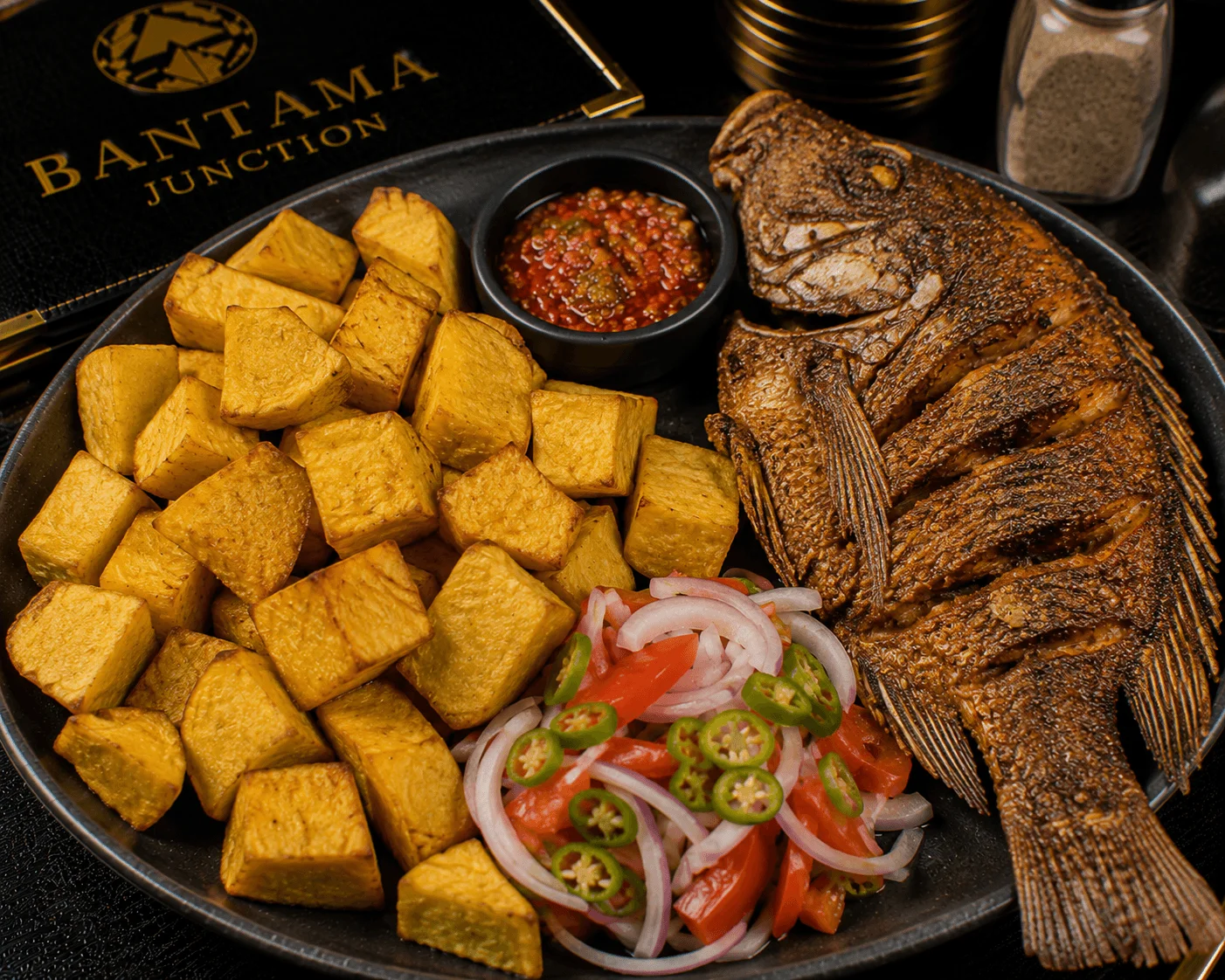 Fried Yam & Tilapia
